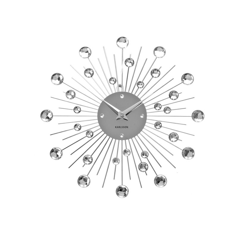 Karlsson Sunburst Crystal 30cm Wall Clock Wayfair.co.uk