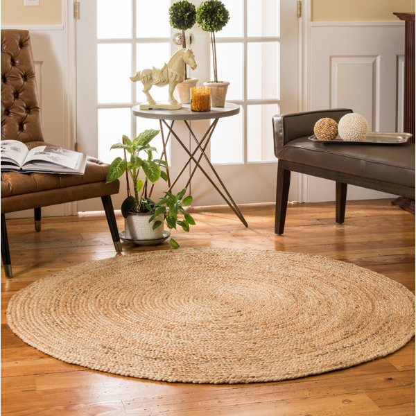 Soft Dining Room Scalloped Rug 5 X 5 Feet Jute Kitchen Rugs 3 X 6 Hand Braided White Stripe Scalloped Area Rug For Living Room 5 X 8 Feet Home Living Floor Rugs Vadel Com