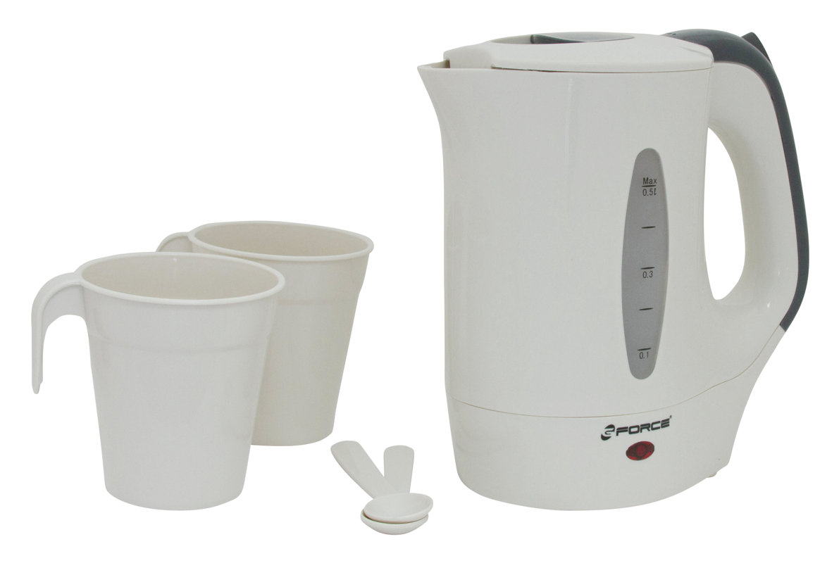GForce 5 Piece Unique 0.53qt. Electric Travel Tea Kettle Set & Reviews