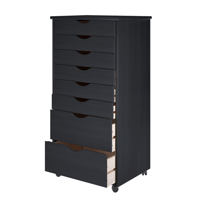 Rebrilliant Castaneda 8 Drawer Rolling Storage Chest Reviews