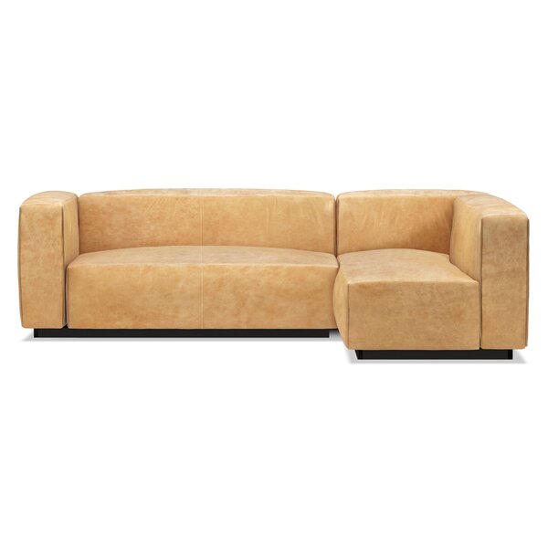 Cleon Small Leather Modular Sectional By Blu Dot