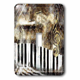 3drose Musical Notes Ribbon 1 Gang Toggle Light Switch Wall Plate Wayfair