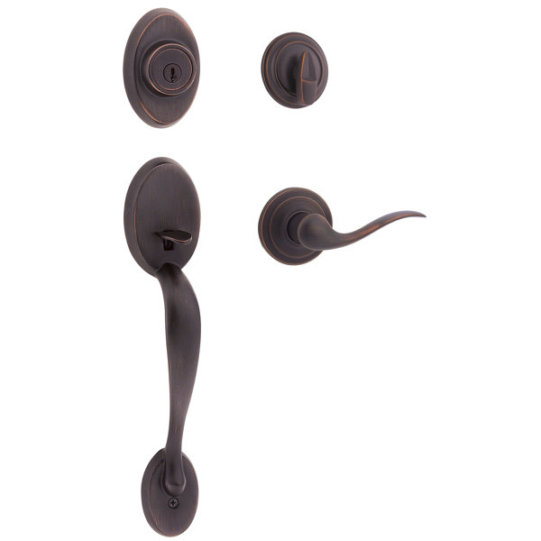 Chelsea Single Cylinder Handleset w/Tustin Lever featuring SmartKey by Kwikset