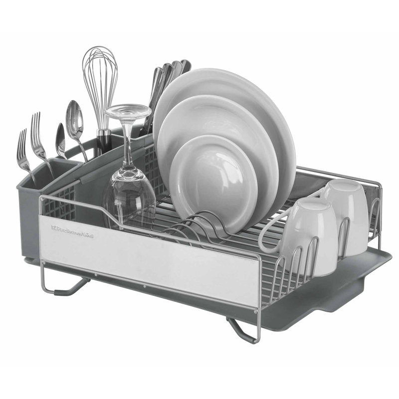 Kitchenaid Stainless Steel Countertop Dish Rack Reviews Wayfair