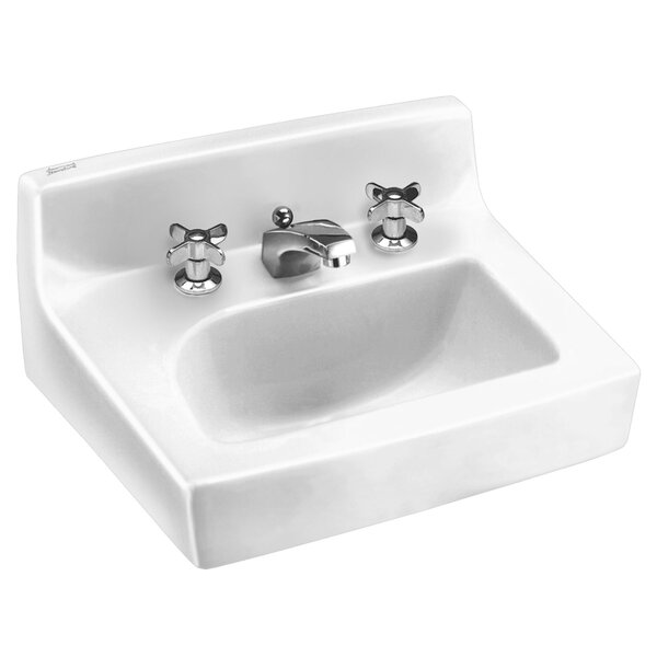 Penlyn Ceramic 18 Wall Mount Bathroom Sink with Overflow by American Standard
