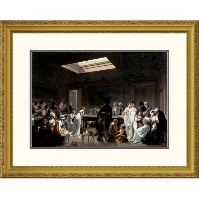 Global Gallery 'A Game of Billiards' by Louis Leopold Boilly Framed ...