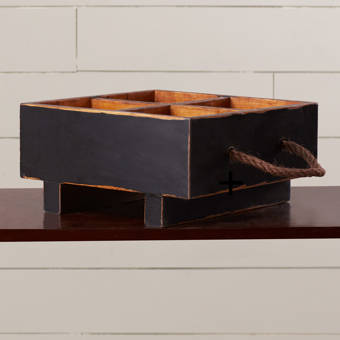 August Grove Ira Distressed Square Milk Crate Reviews Wayfair