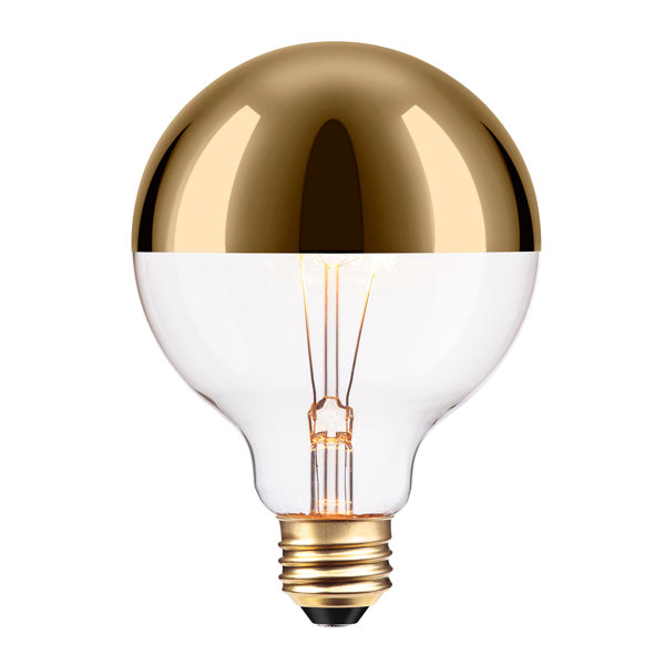 40W Amber 26/Medium Incandescent Light Bulb by Globe Electric Company