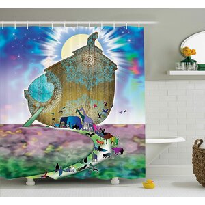 Mystic Noah Ark Couple Animals Shower Curtain