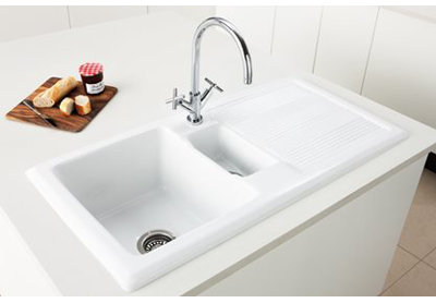 Black single bowl kitchen sink