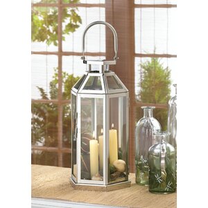 Stainless Steel and Glass Lantern