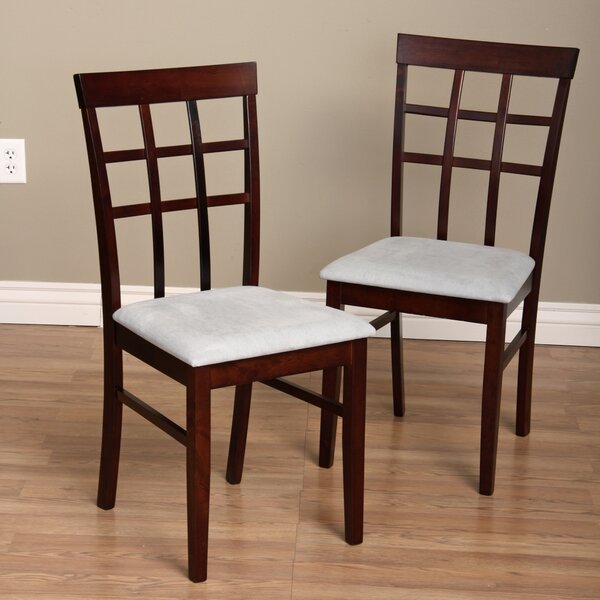 Justin Upholstered Slat Back Side Chair In Brown (Set Of 8) By Warehouse Of Tiffany