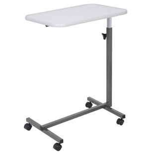 Heid Overbed Rolling Laptop Tray Tilting Height Adjustable Standing Desk by Symple Stuff Fresh