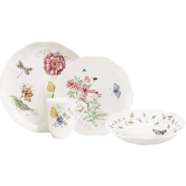 Butterfly Meadow 4 Piece Place Setting, Service for 1 by Lenox