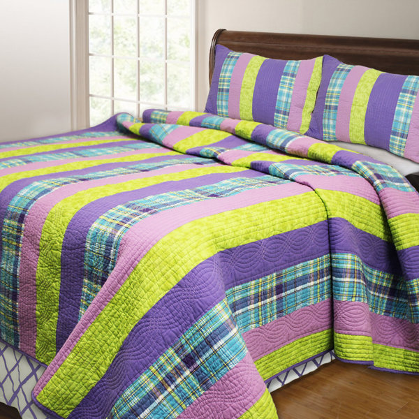 Cozy Line Home Fashion Panama Island Quilt Set Wayfair Johnny was patchwork cozy blanket