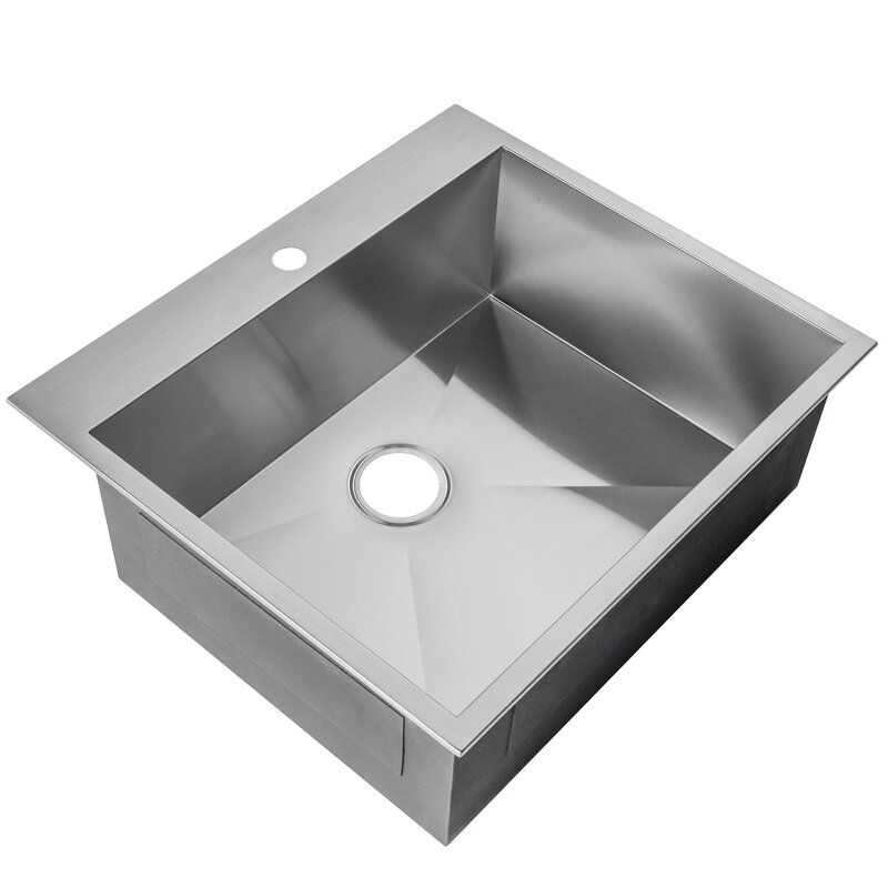 25" x 22" Drop-In Kitchen Sink & Reviews | Joss & Main