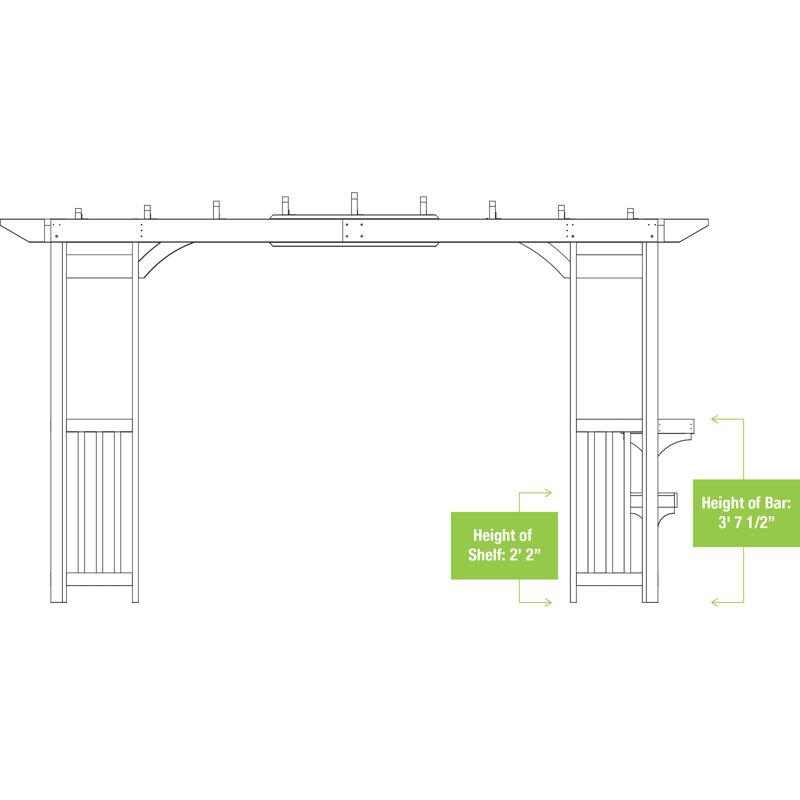 Yardistry Madison 14 Ft W X 10 Ft D Solid Wood Pergola Reviews Wayfair