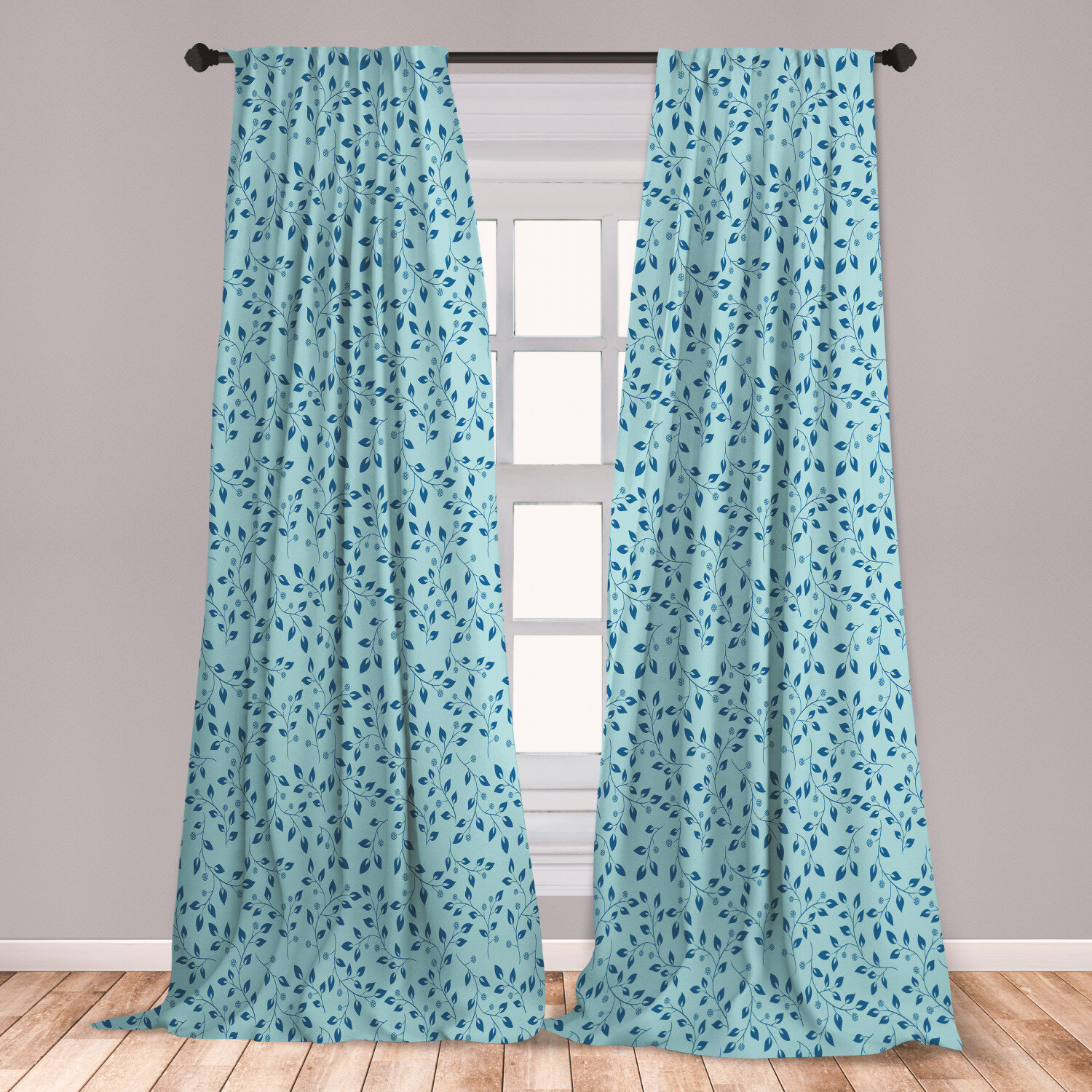 East Urban Home Ambesonne Leaves Curtains