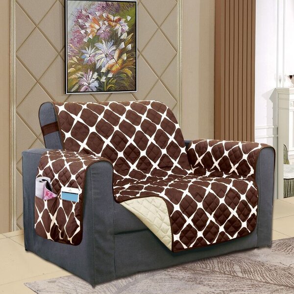 Review Reversible Furniture Protector Box Cushion Armchair Slipcover