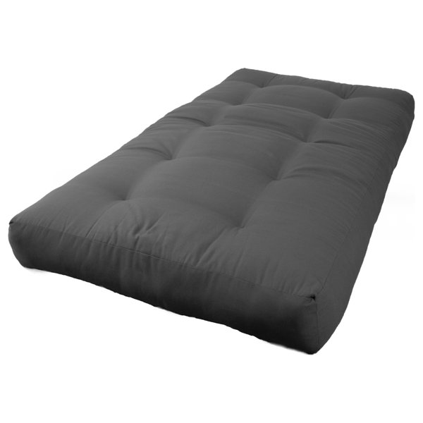 Solid Twill 8 Twin Size Futon Mattress by Blazing Needles