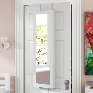 Over The Door Makeup Cabinet Wayfair Carolina Jewelry And Makeup Cabinet Over The Door Armoire With Mirror