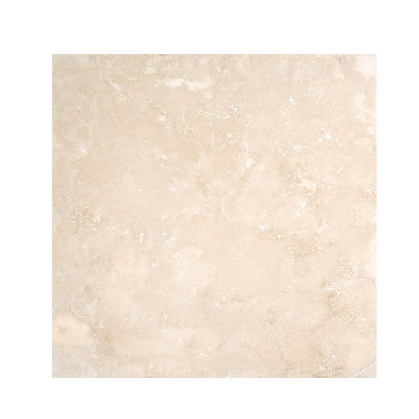 Premium 18 x 18 Travertine Field Tile in Ivory Honed by Parvatile