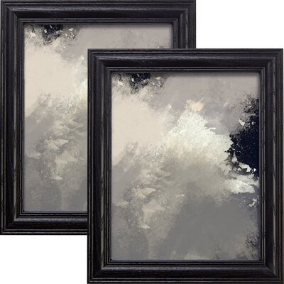 Wiltshire 440 Picture Frames With Acrylic Facing, Set Of 2 Canora Grey Color: Ebony Black, Picture Size: 14
