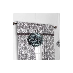 Classic Damask Window Curtain Valance