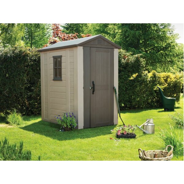 Factor 4 ft. 3 in. W x 6 ft. 2 in. D Plastic Tool Shed by Keter