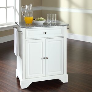 Abbate Kitchen Cart with Granite Top