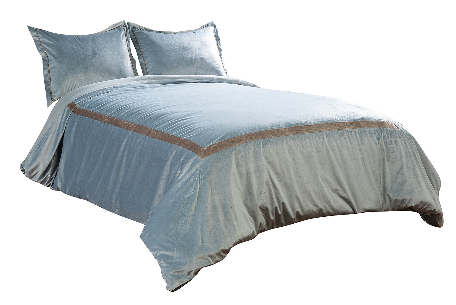 Rosdorf Park Corbett Velvet Duvet Cover Set Wayfair