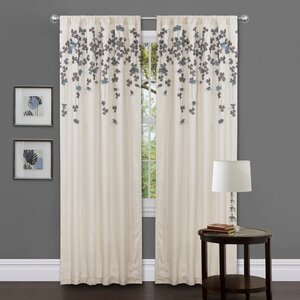 Layla Nature/Floral Single Curtain Panel
