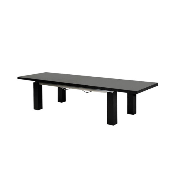Clower Black Extendable Dining Table by Orren Ellis Orren Ellis