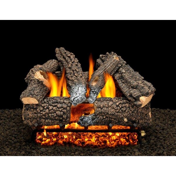Aspen Whisper Vented Natural Gas/Propane Fireplace Log Set By American Gas Log