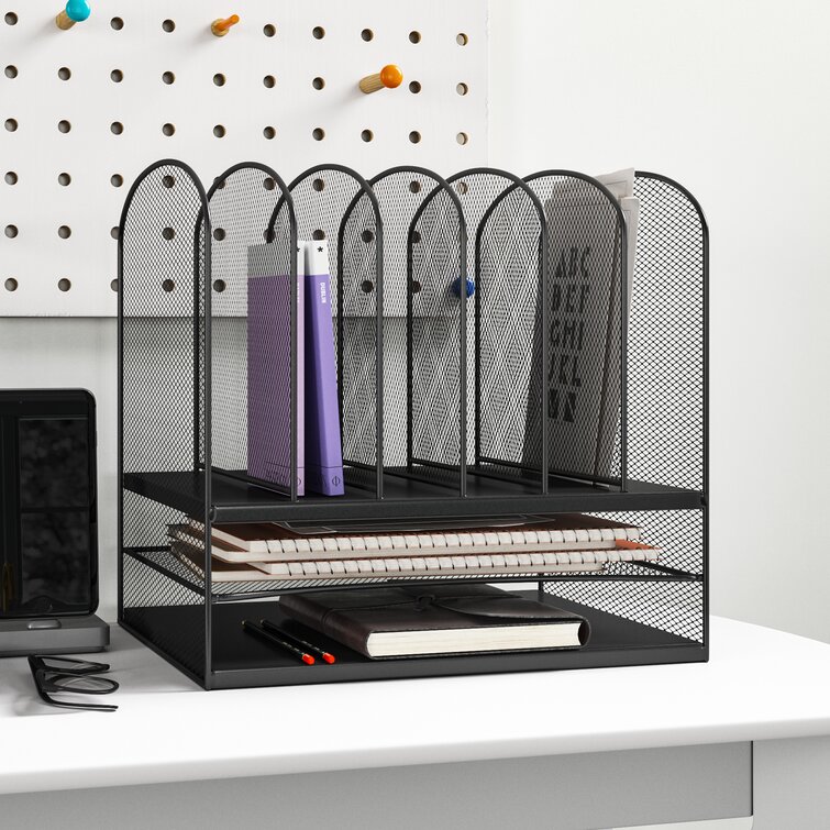 Wayfair Basics™ Mesh 2 Shelf Desk Organiser & Reviews | Wayfair.co.uk