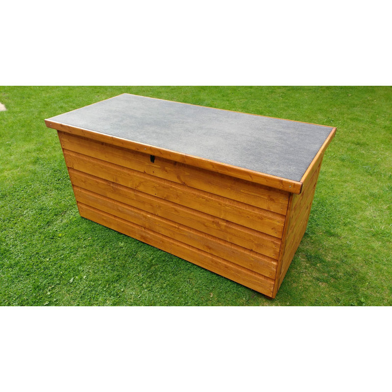 Keter Wood Effect Plastic Garden 250L Lockable Storage Box Green.