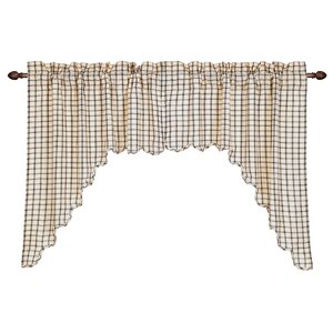Patterson Scalloped Swag Curtain Valance (Set of 2)