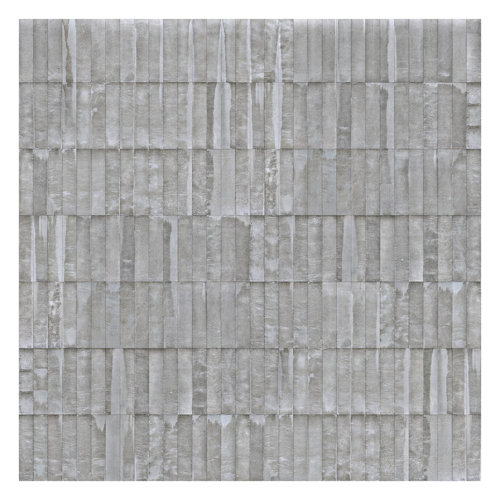 Concrete Brick 2.88m x 2.88m Textured Matt Peel & Stick Wall Mural East Urban Home