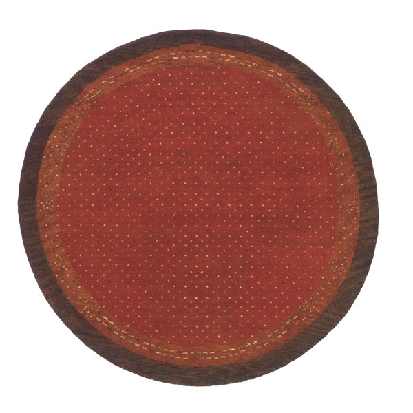 Havsa Desert Gabbeh Hand-Woven Paprika Area Rug by Loon Peak