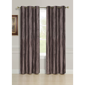 Hudson Solid Blackout Grommet Curtain panels (Set of 2)