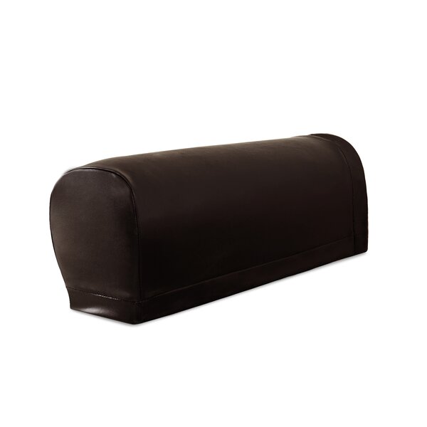 Stretch Leather Armrest Sofa Slipcover (Set Of 2) By Symple Stuff
