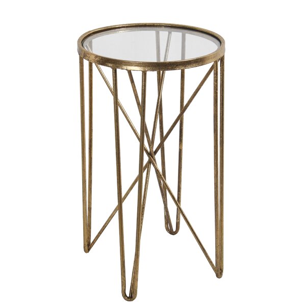 Ayala Metal Round End Table By Mercer41