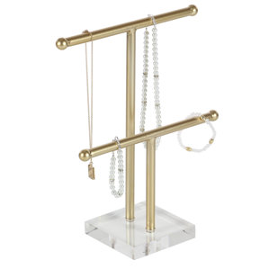 Lovely Metal Acrylic Jewelry Stand by Willa Arlo Interiors
