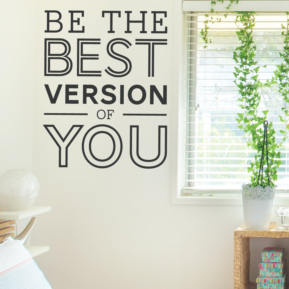 Wallums Wall Decor Be The Best Version Of You Quote Decal Wallums Wall Decor Be The Best Version