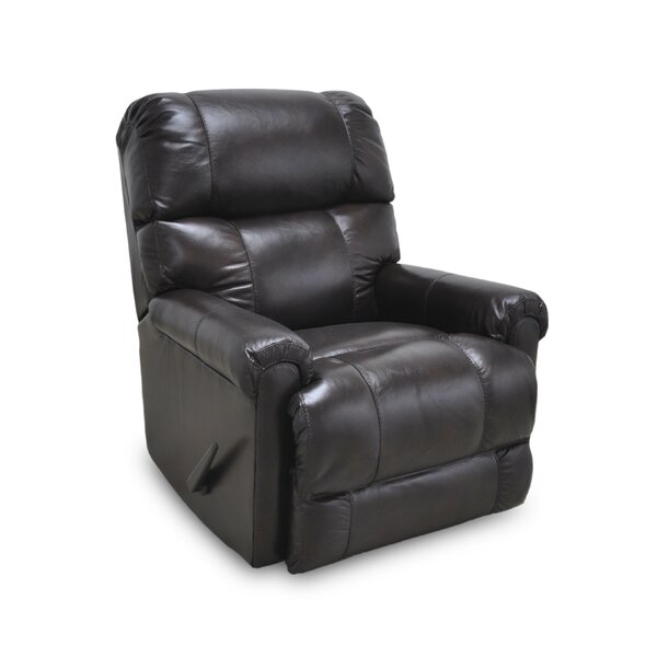 Woodview Leather Manual Rocker Recliner by Darby Home Co