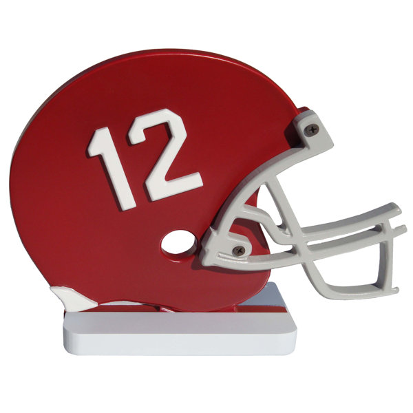 NCAA Helmet Shelf Art Sculpture by Fan Creations