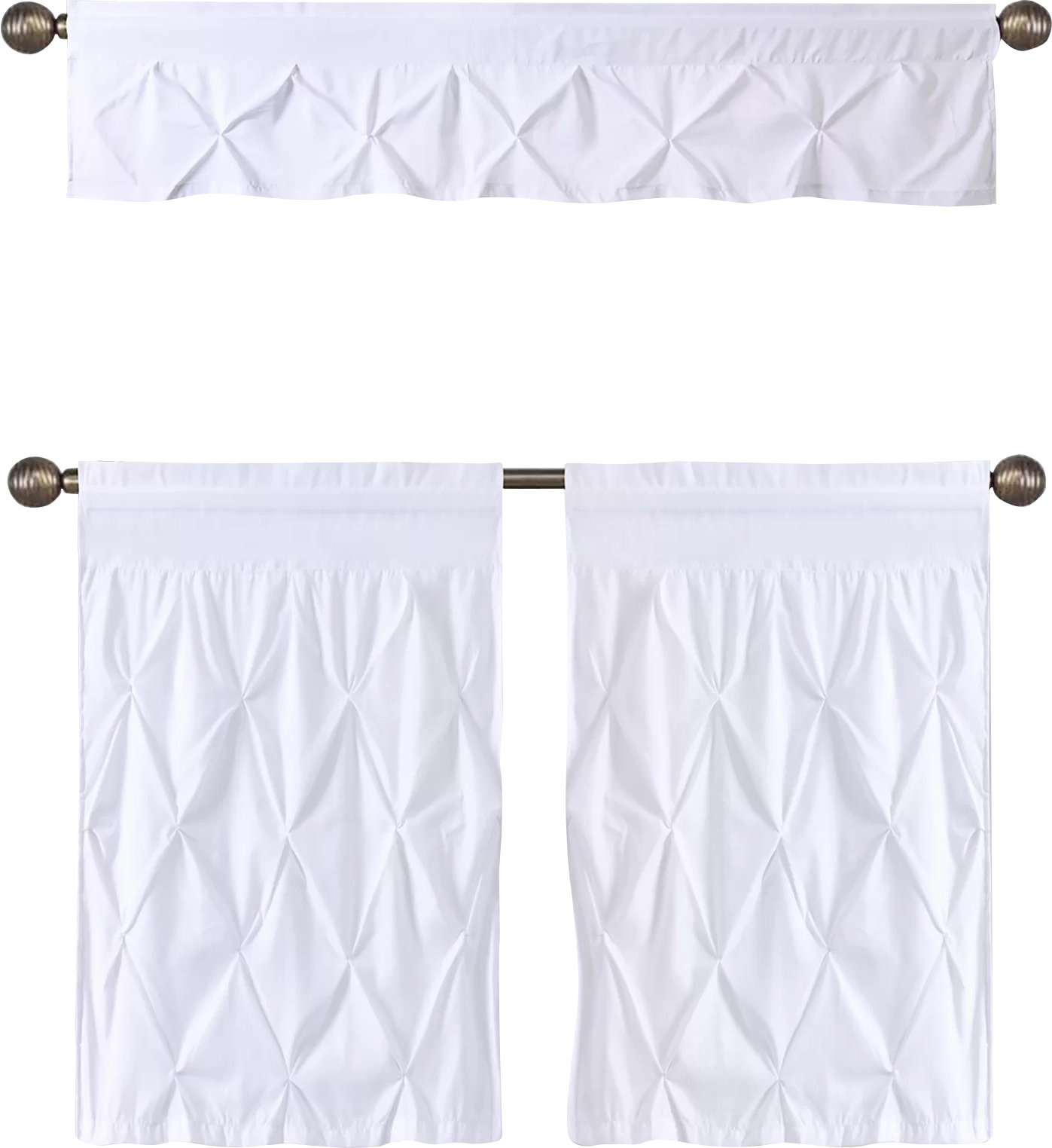 Three Posts Stocksbridge Pintuck Kitchen Curtain And Window