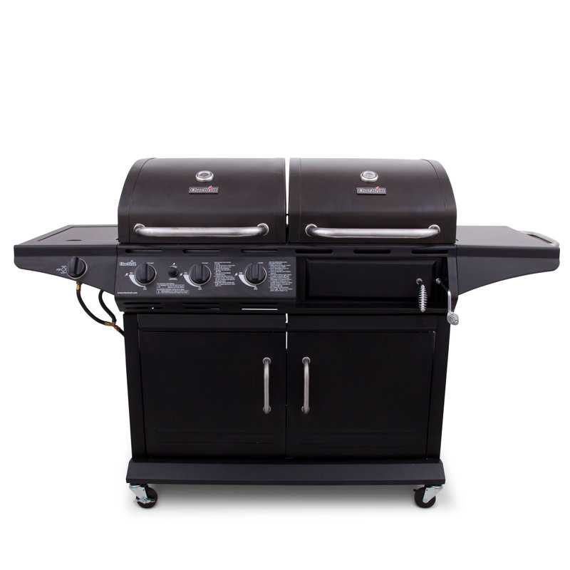 CharBroil 3Burner Deluxe Combo Propane Gas and Charcoal Grill & Reviews Wayfair