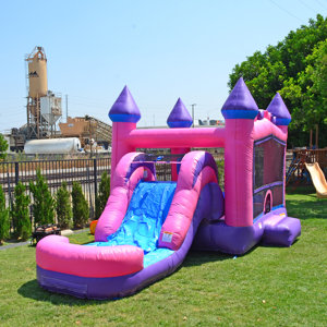 13' x 24' Princess Tiara Athletic Wet Dry Combo  Bounce House