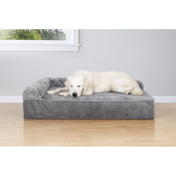 Griego Quilted L Chaise Lounge Dog Bed Sofa Bolster Griego Quilted L Chaise Lounge Dog Bed Sofa Bolster